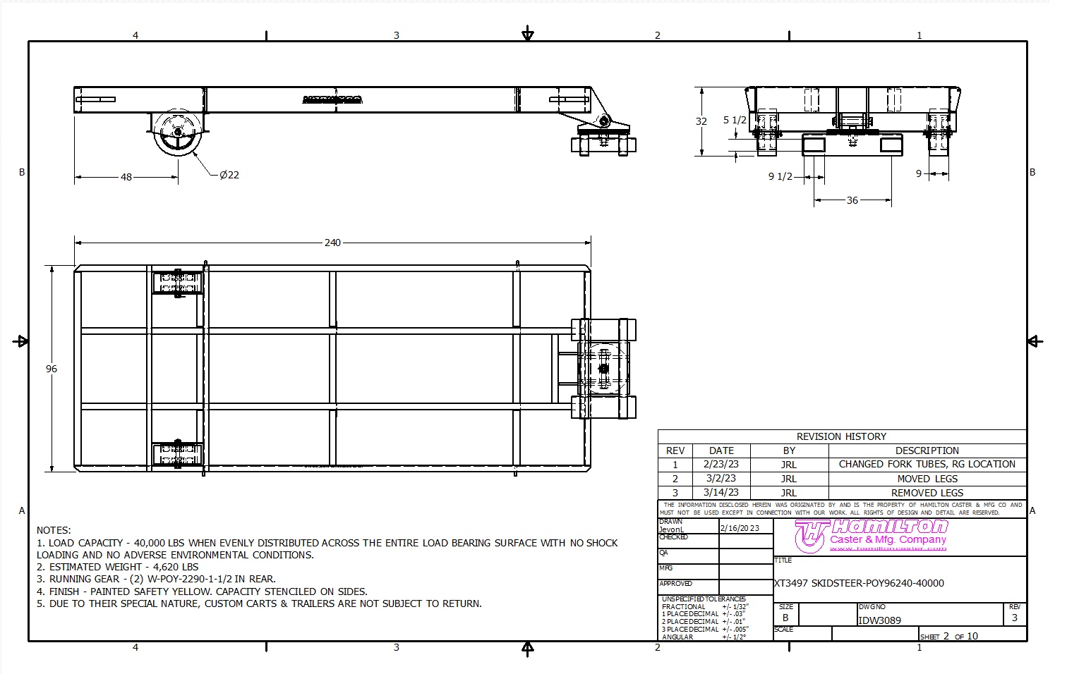 xt3497 Approval Type Drawing